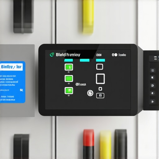 Detailed wiring schematic showing smart circuit breaker and load balancing in a home electrical system
