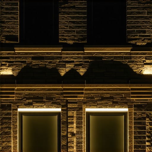 The best way to wire architectural lighting for a stone facade