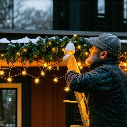 Why Professional Christmas Light Hanging is Safer for Your Gutters